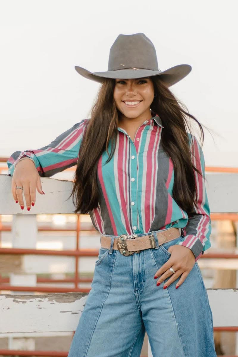 New To Country Button Down
