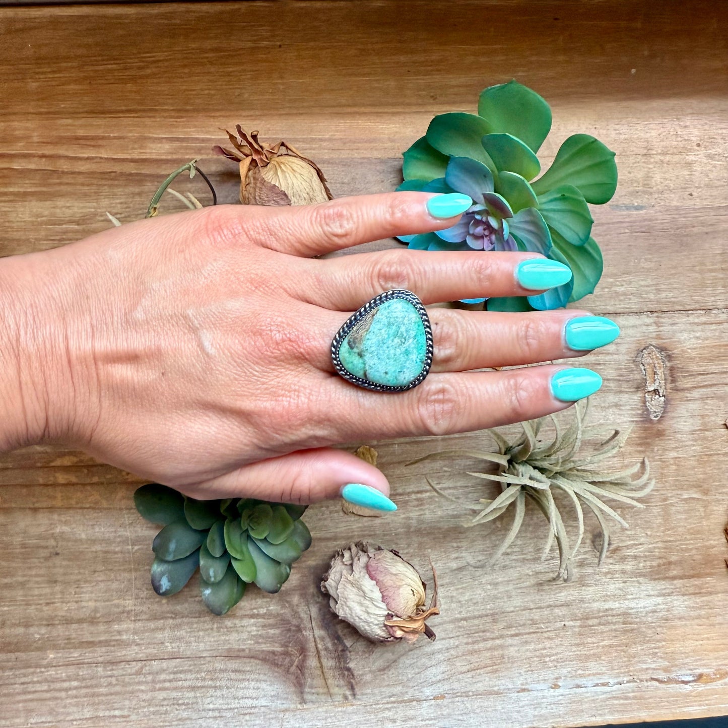 MJ Ring Free-Form Light Turquoise