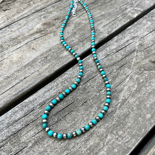 Turquoise & Pearl Necklace