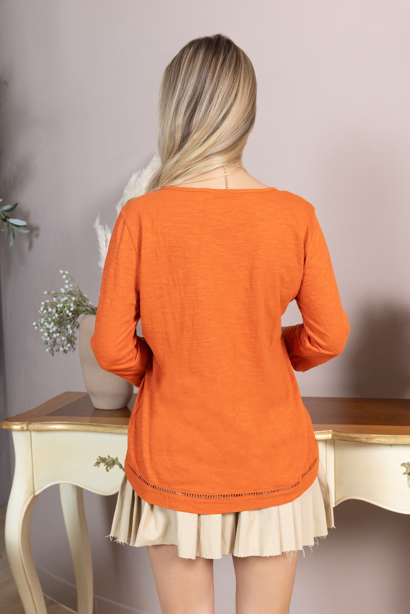 Glorydale Top In Orange