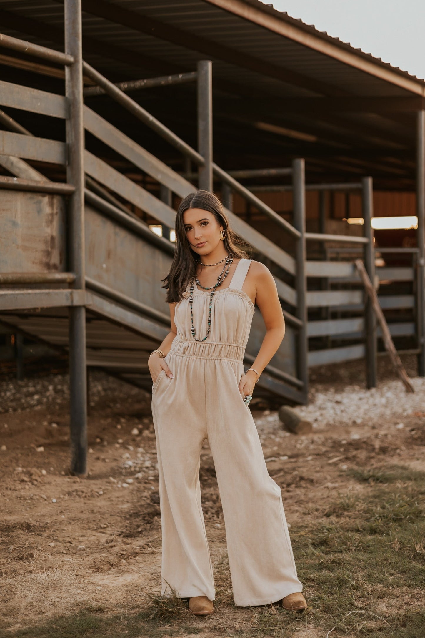 The Sierra Suede Jumpsuit