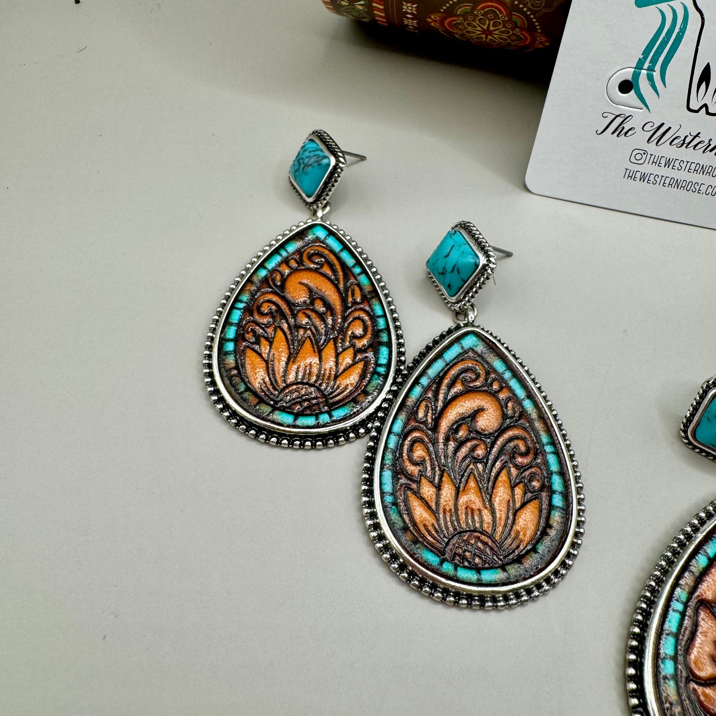 Laken Tooled Earrings