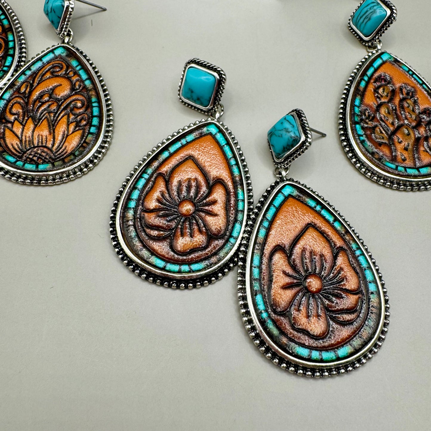 Laken Tooled Earrings