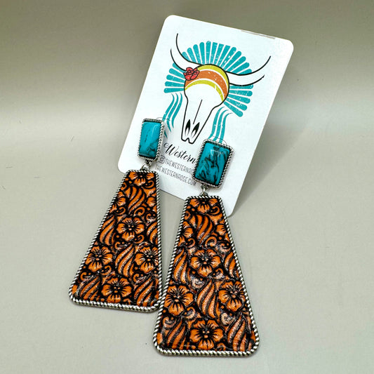 Hico Tooled Earrings