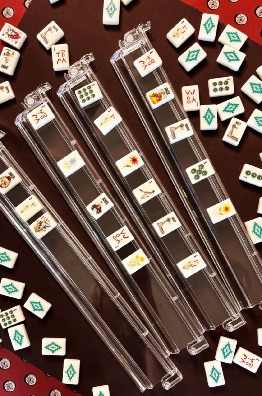 Wild & Western Mahjong RACK ONLY - set of 4