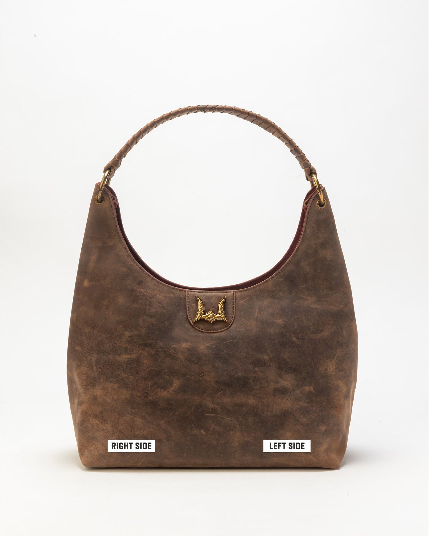 Lw Large Purse In Brunette Leather