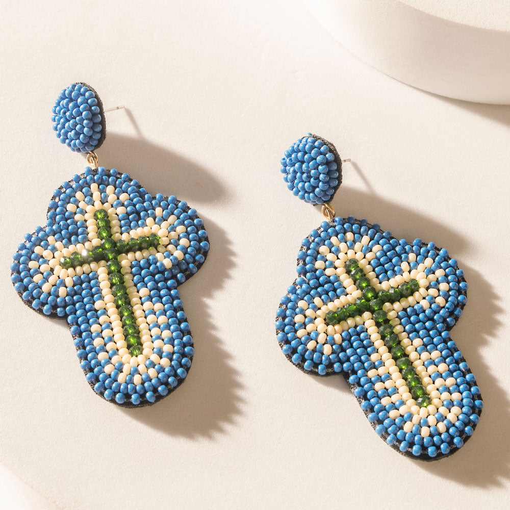 Myra Trinity Plains Earrings in Sunday Blue