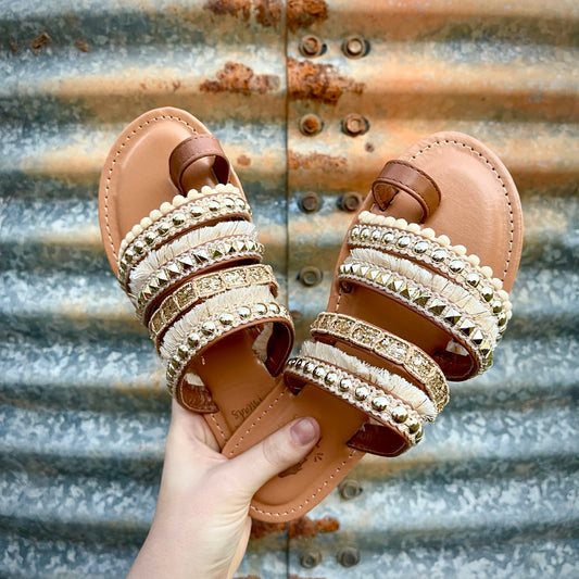 Boho Champagne Sandals