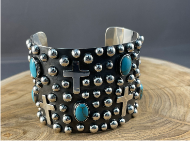 Cross and Ball Cuff