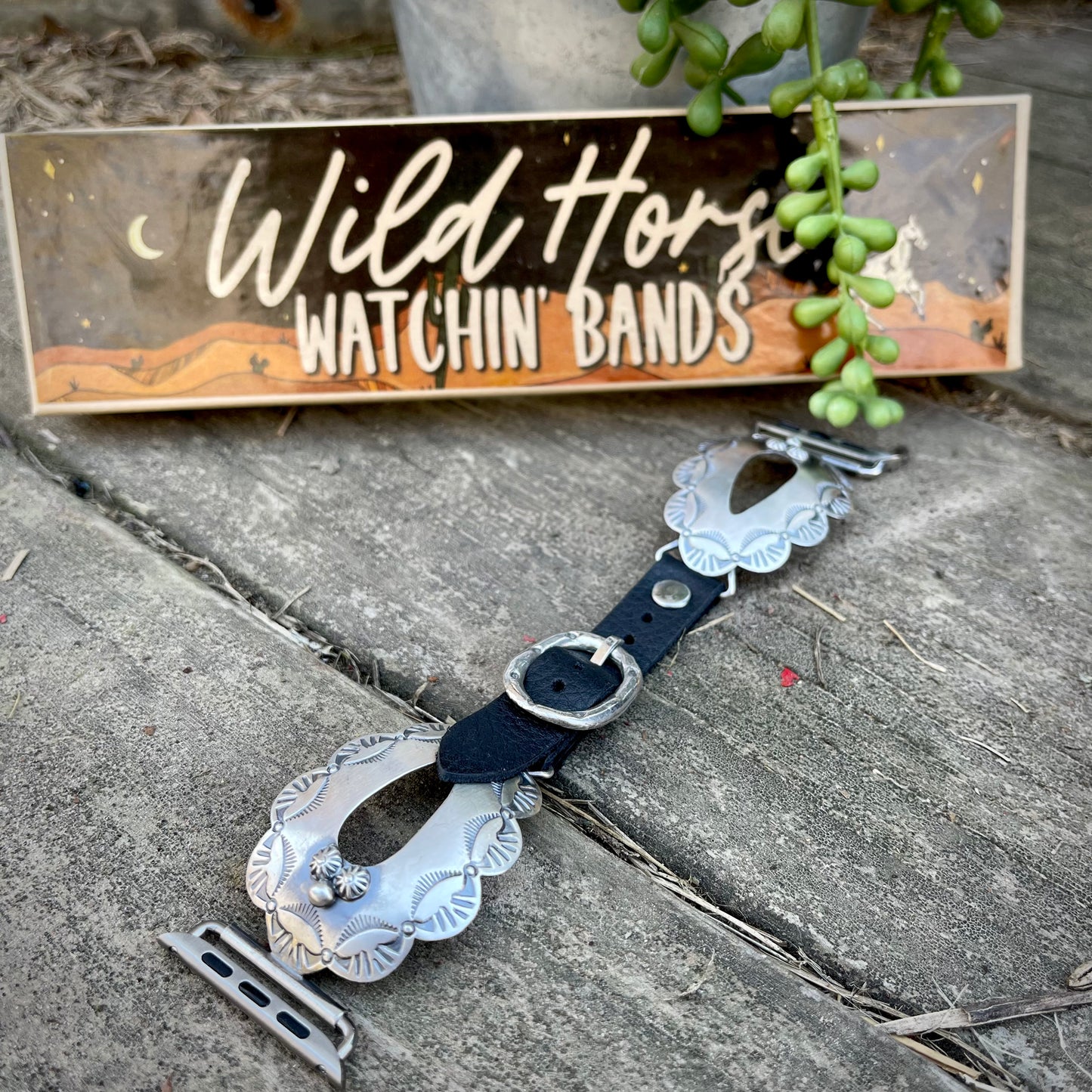 Sterling Wild Horse Watch Bands