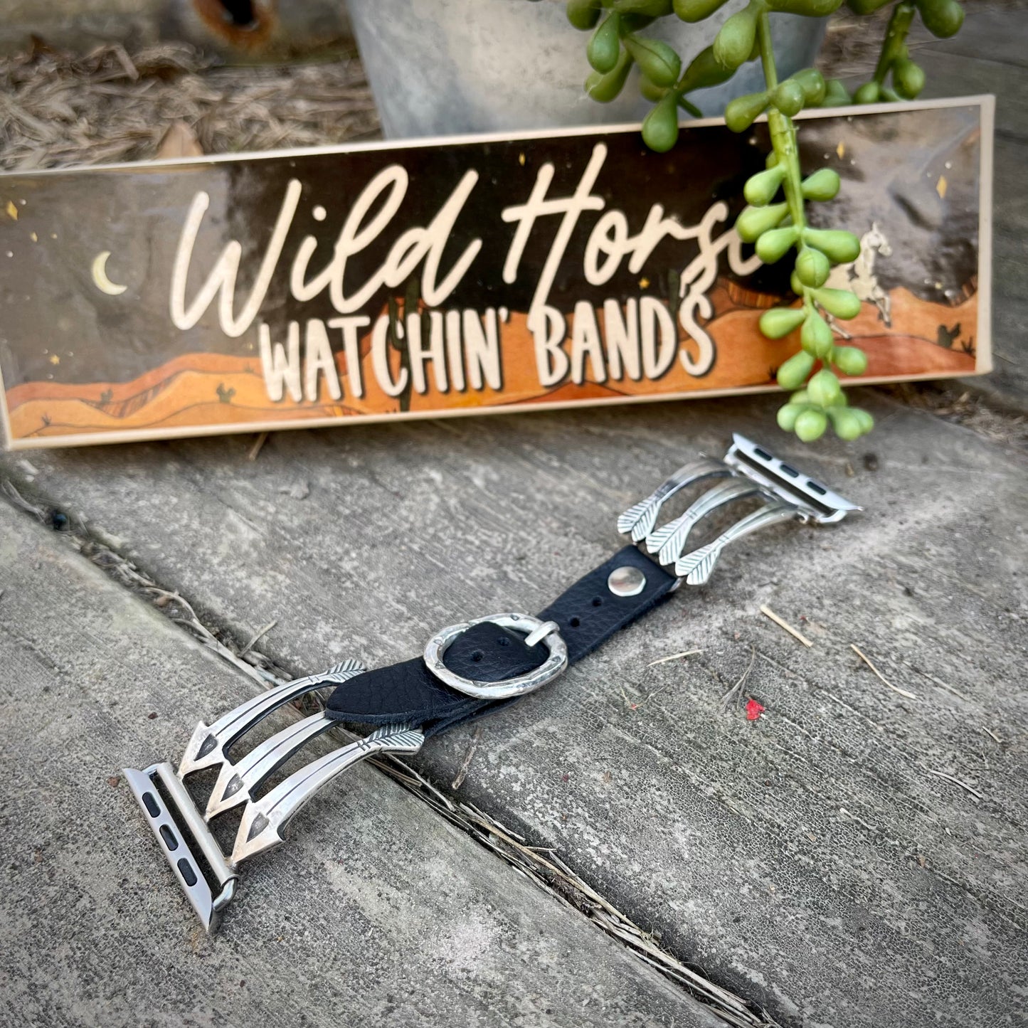 Sterling Wild Horse Watch Bands