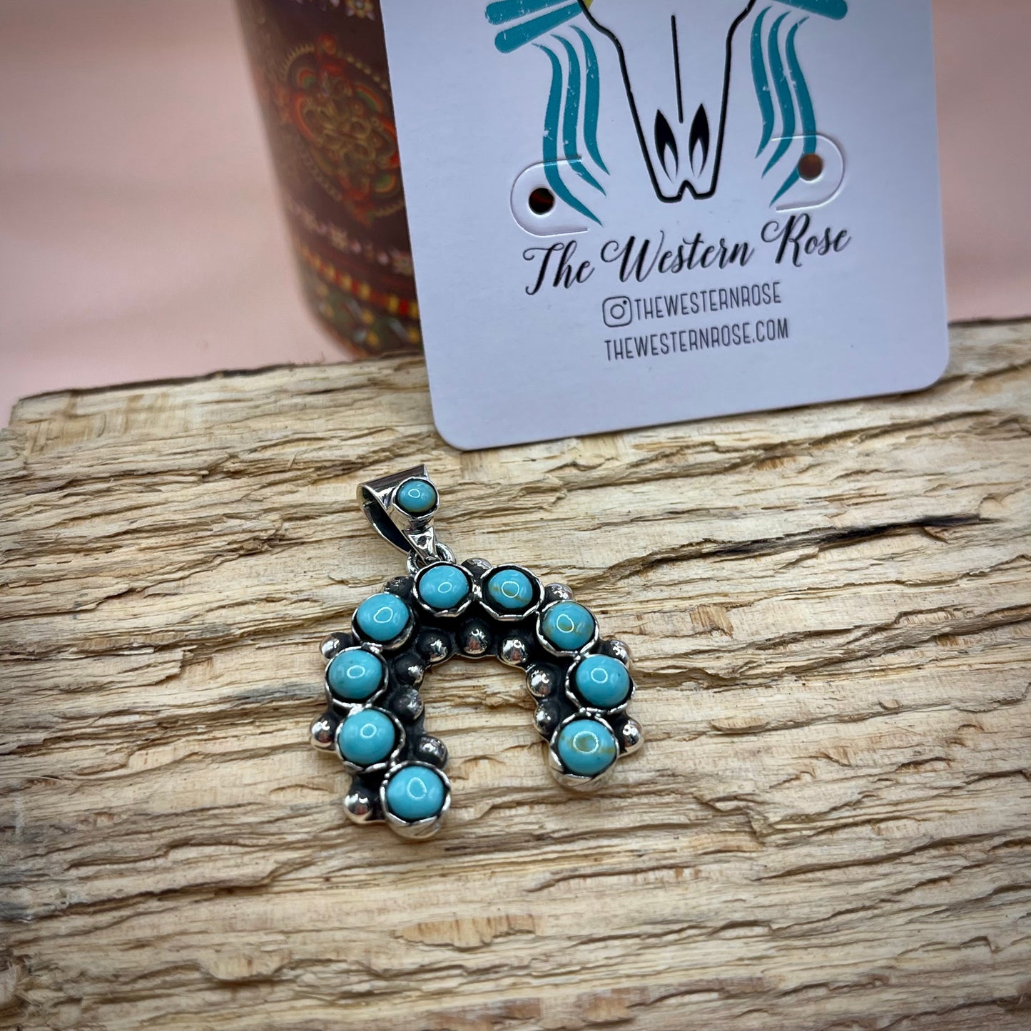Horseshoe Kingman Pendant