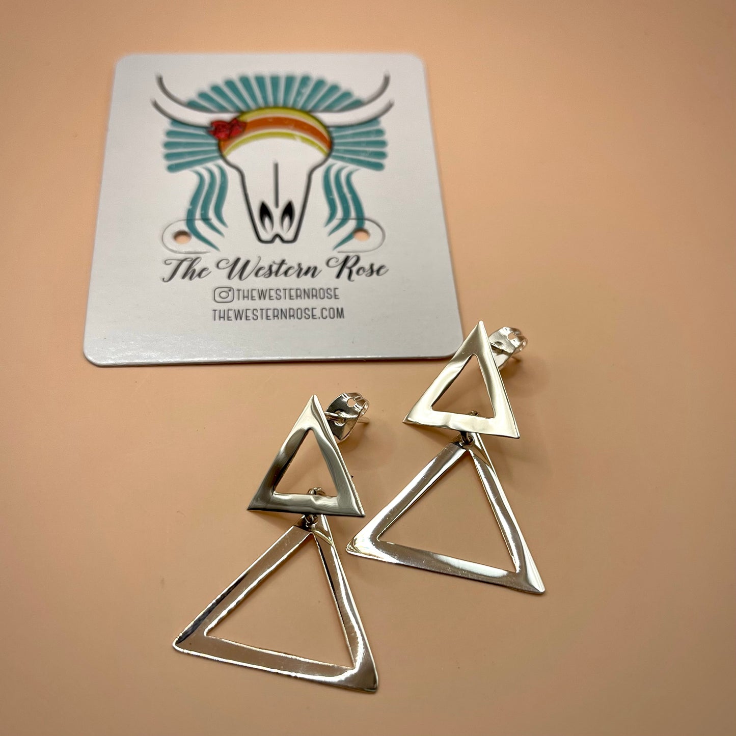 Triangle Sterling Earrings