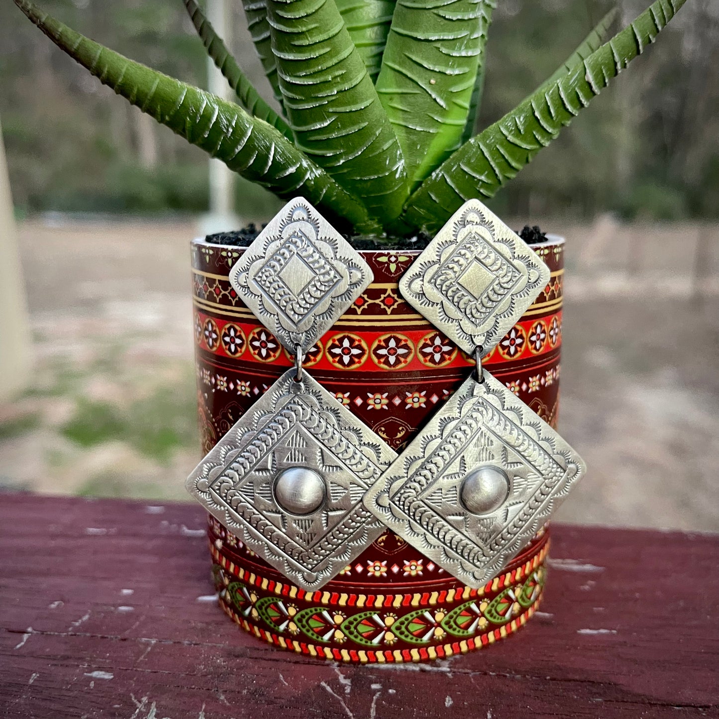 Dan Stamped Earrings