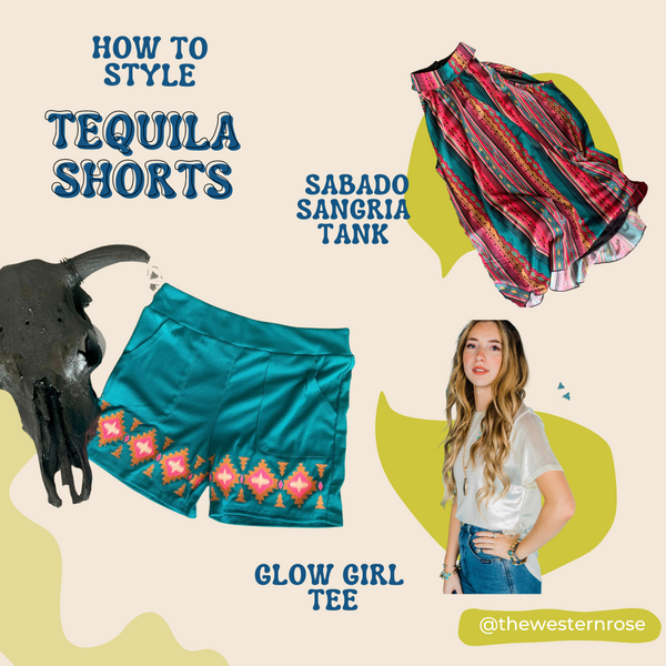 Rodeo Ready:  Style Aztec Shorts For Summer Rodeos