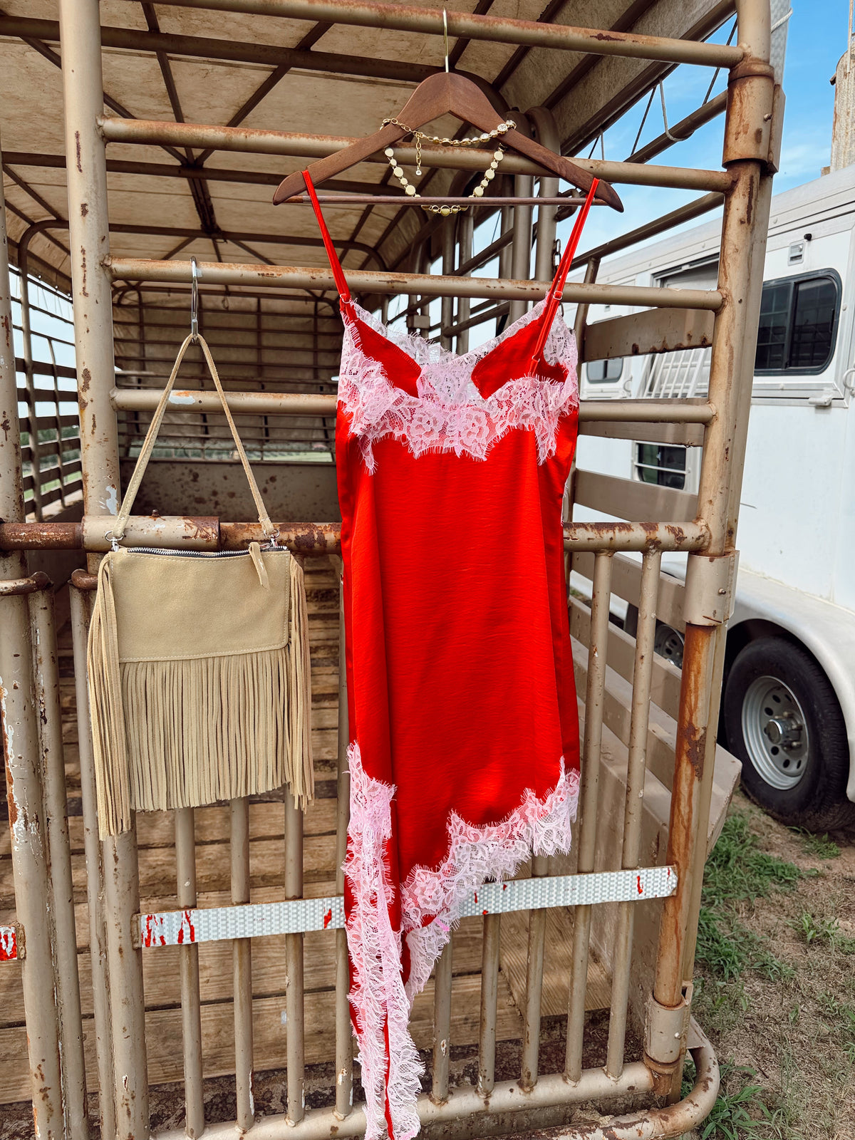 The Bliss Dress in Red