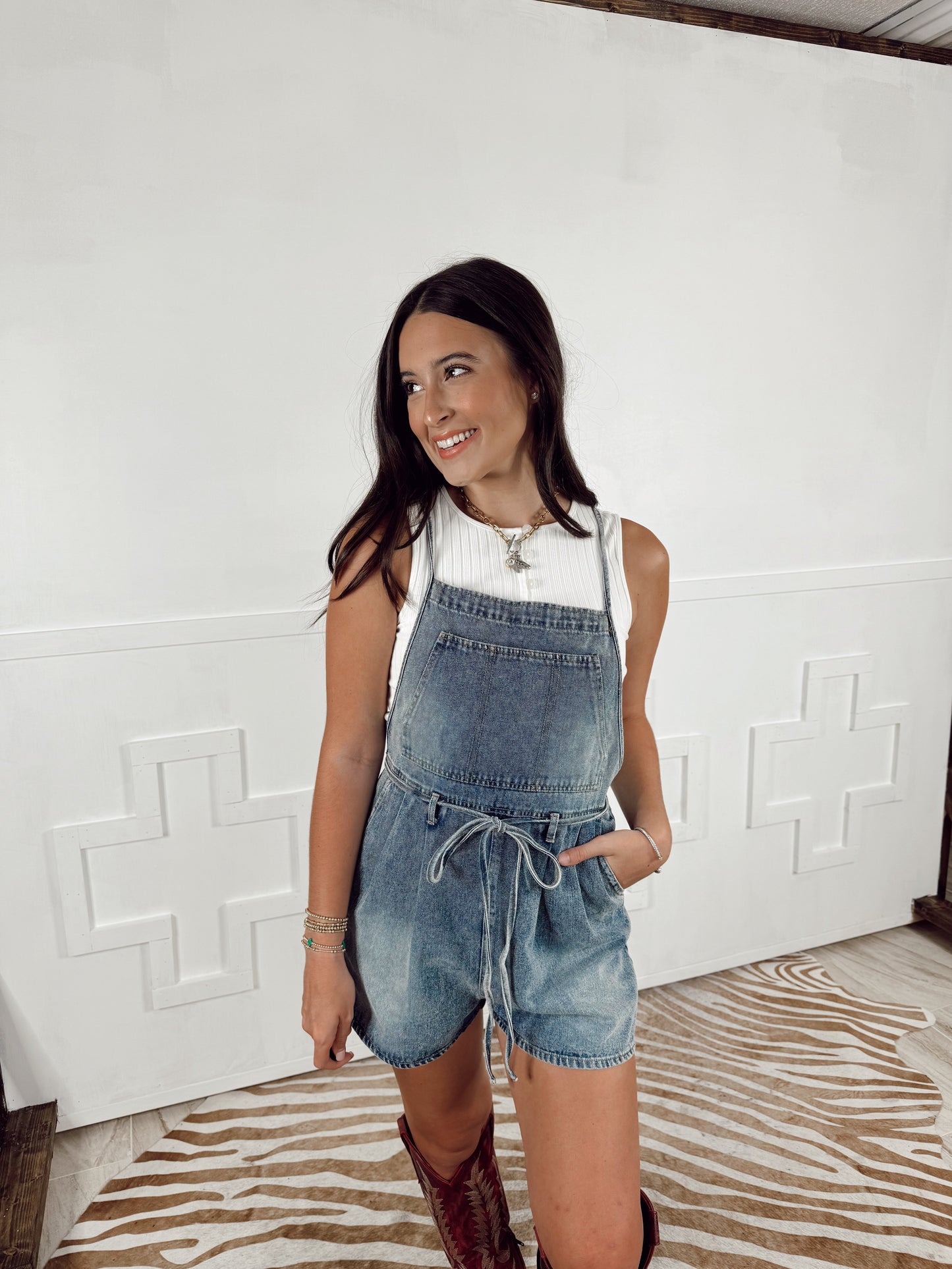 The Durango Denim Romper EXTRA SMALL
