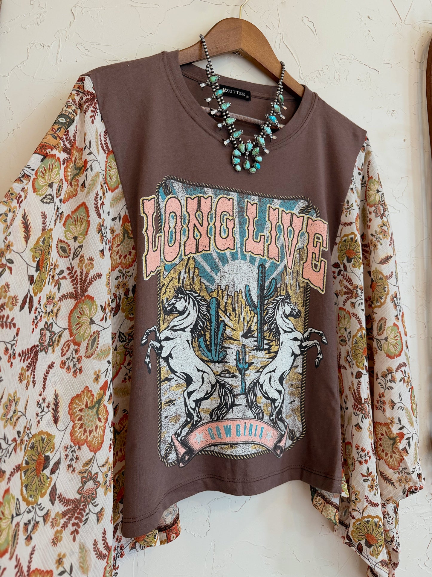 The Long Live Cowgirls Floral Top