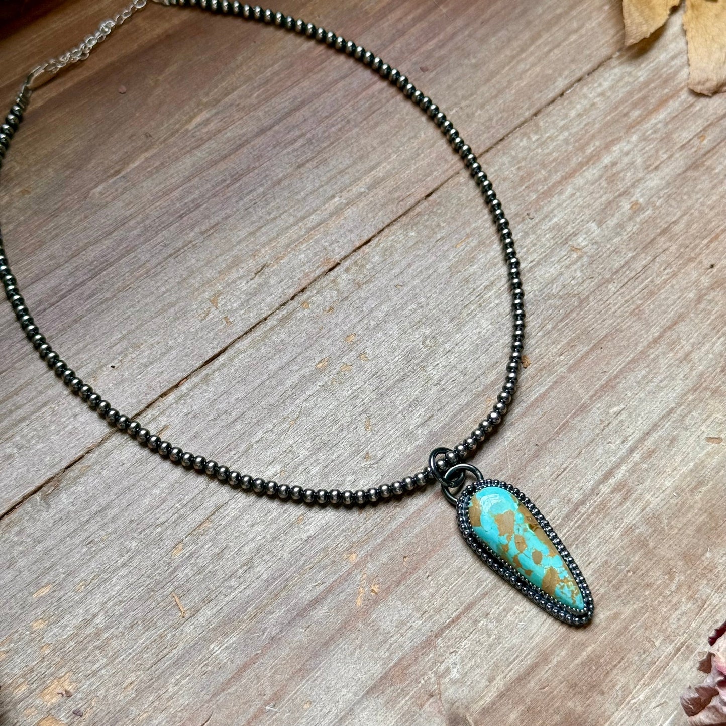 ***FREE Sterling Silver Pearl Necklace + MJ Royston Turquoise Pendant