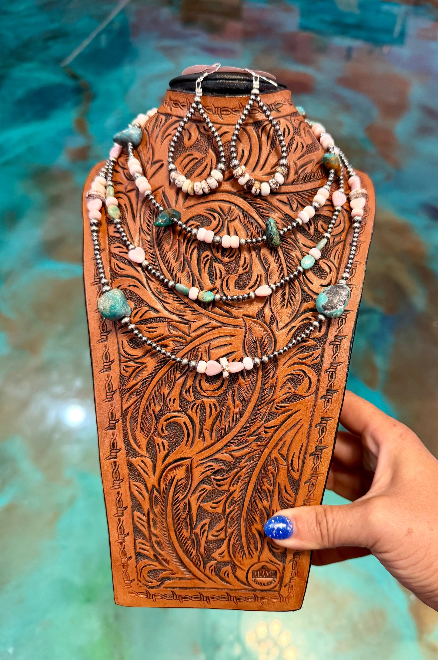 Jaci Pink Conch, Turquoise, White Shell & Sterling Silver Jewelry — Pick Your Favorite