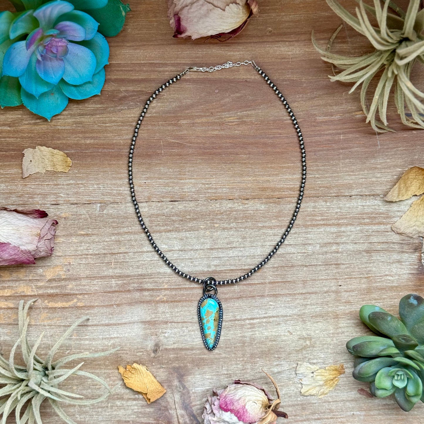 ***FREE Sterling Silver Pearl Necklace + MJ Royston Turquoise Pendant