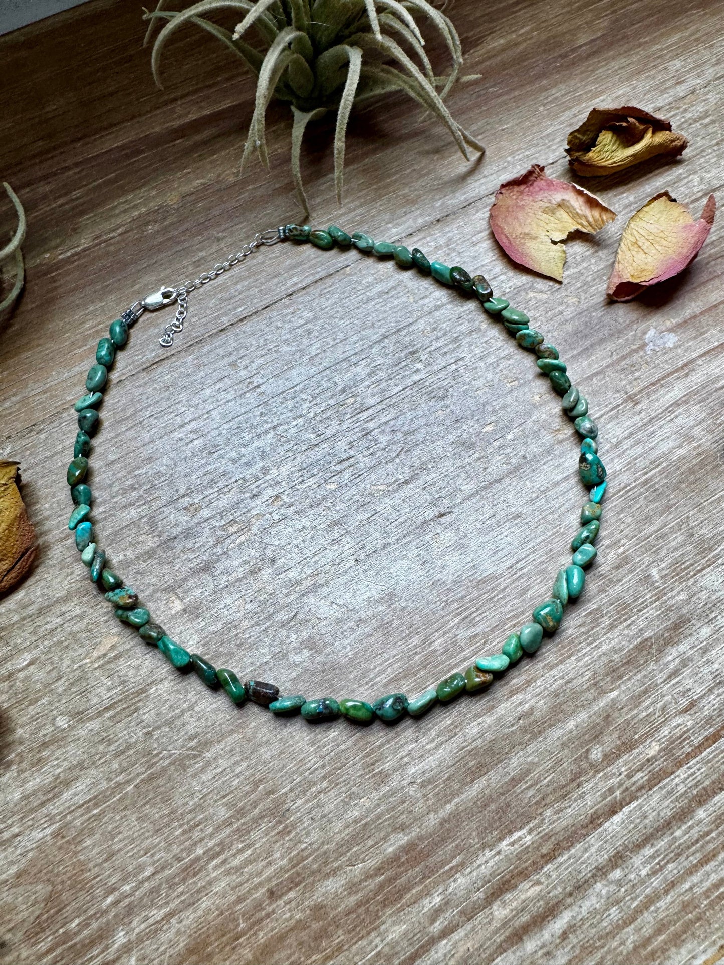 Choker Green Nugget Turquoise Choker