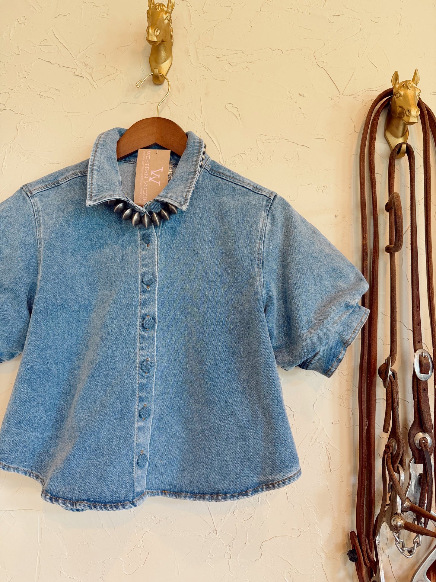 The Daylen Denim Top