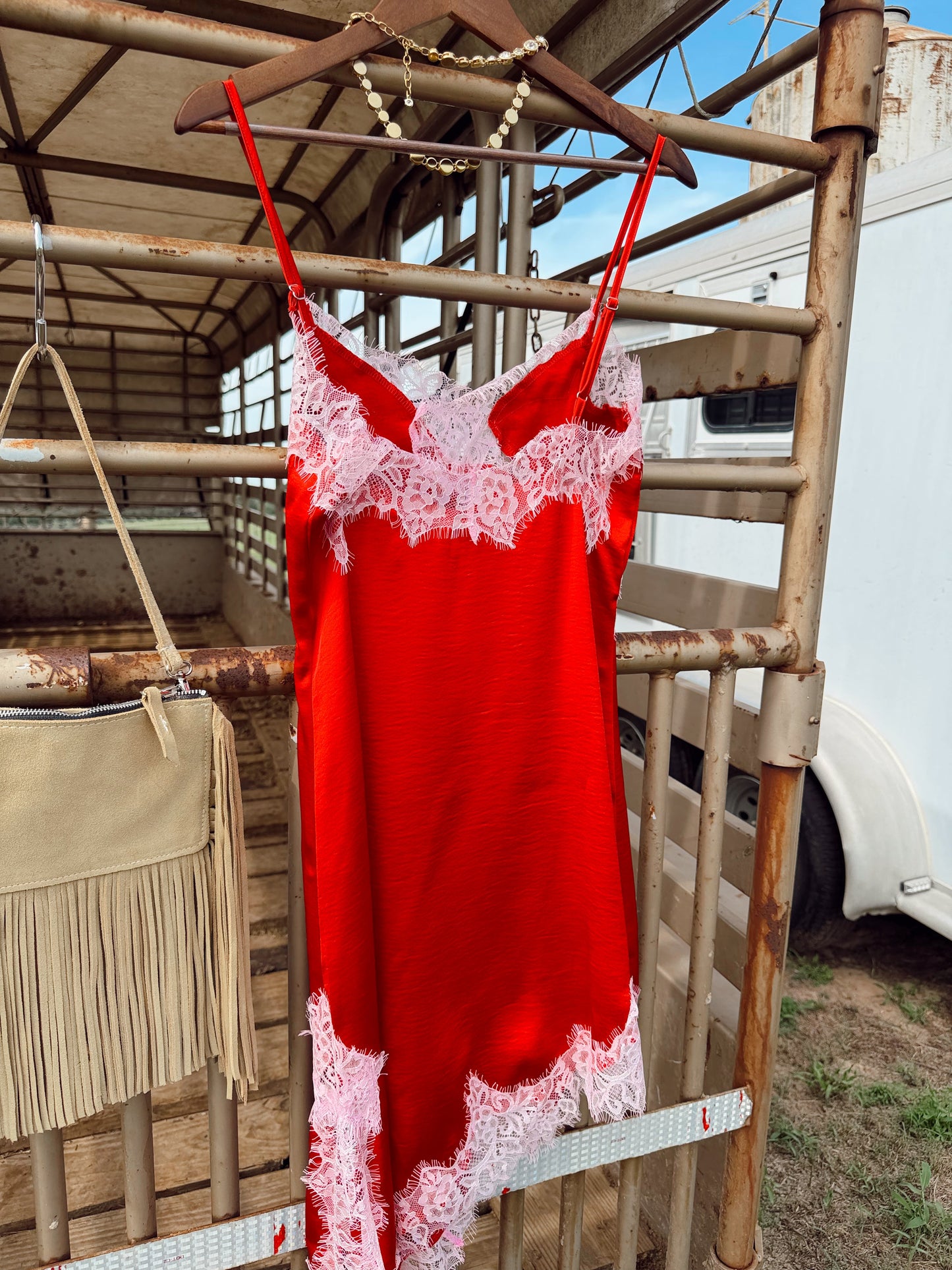 The Bliss Dress in Red