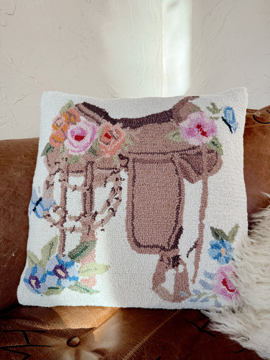 The Floral Saddle Hook Pillow