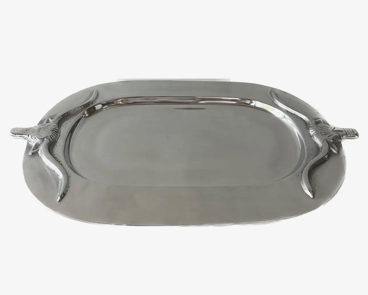 The Silver Bull Oval Platter