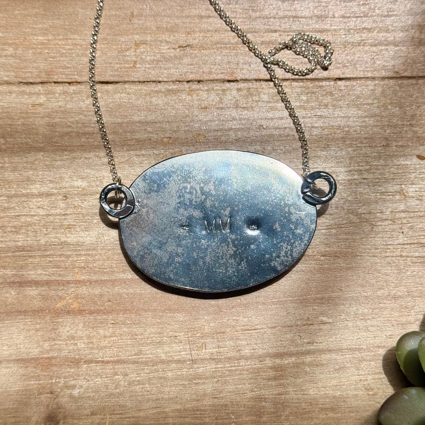 MJ White Buffalo Bar Necklace – Sterling Silver