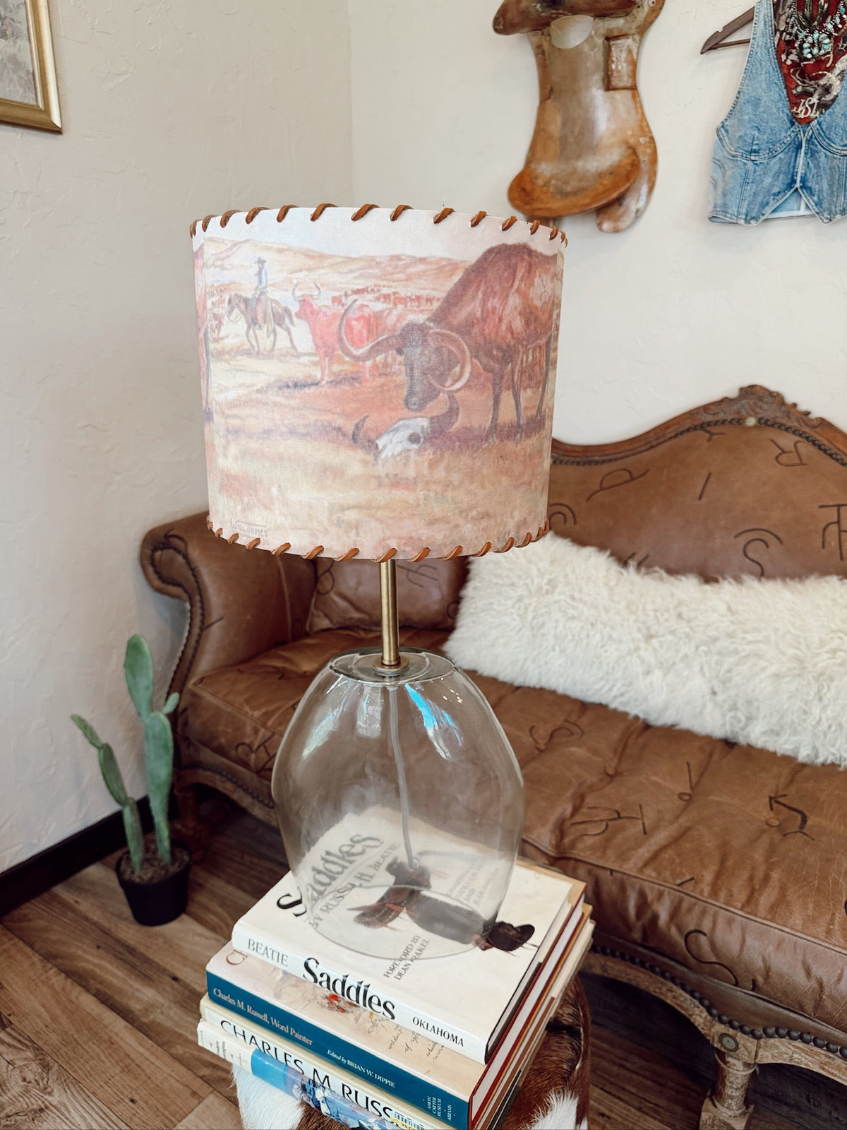 The Vintage Cattle Ranch Lampshade