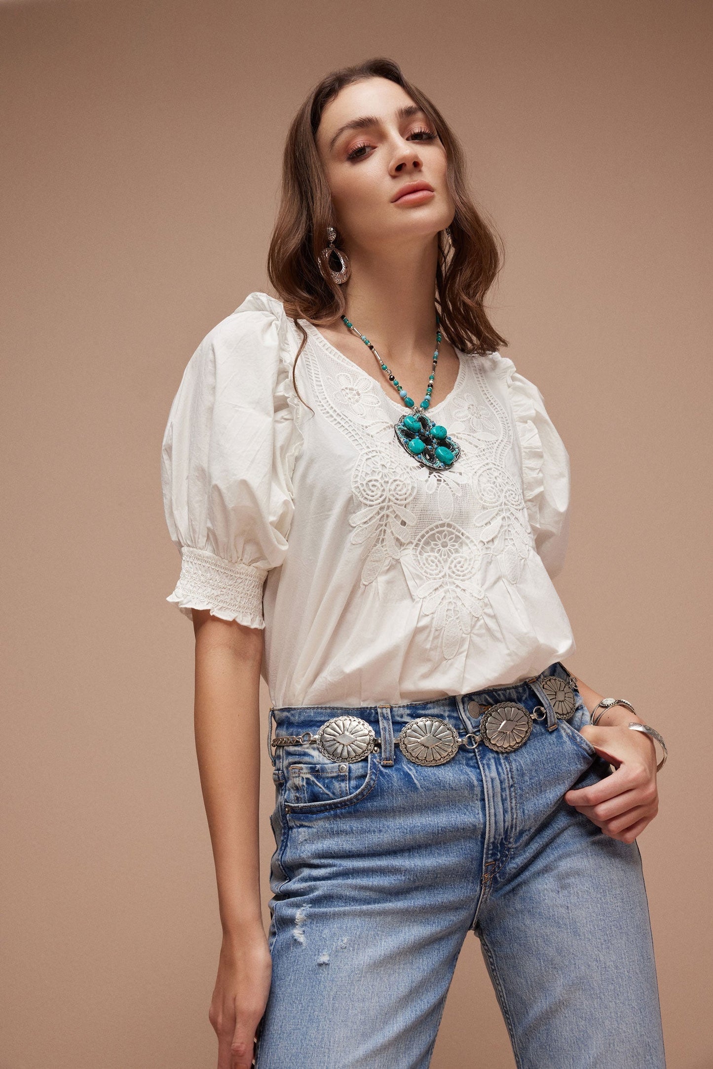 Bohera Abigailâ€™s Charm Lace Top