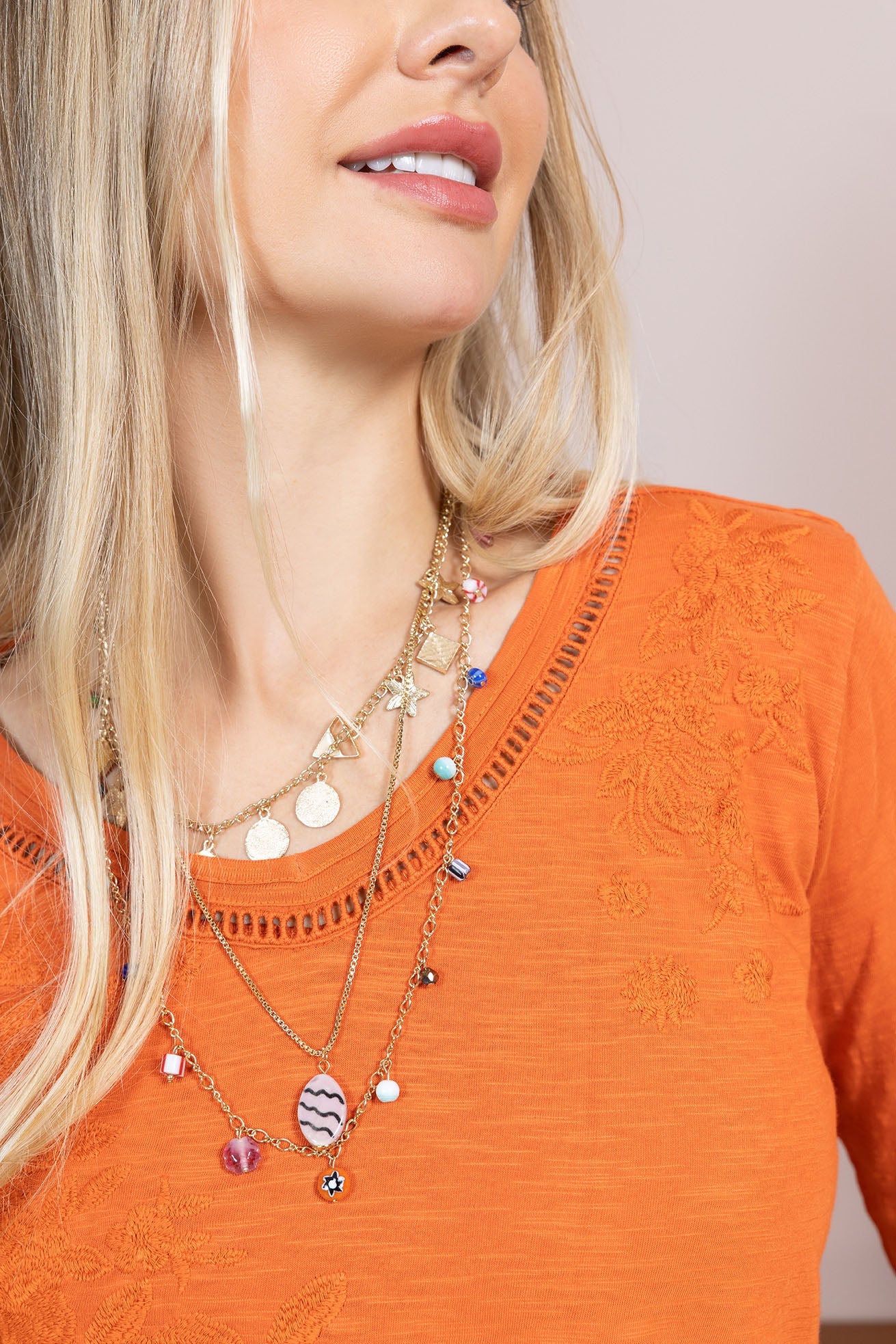 Glorydale Top In Orange