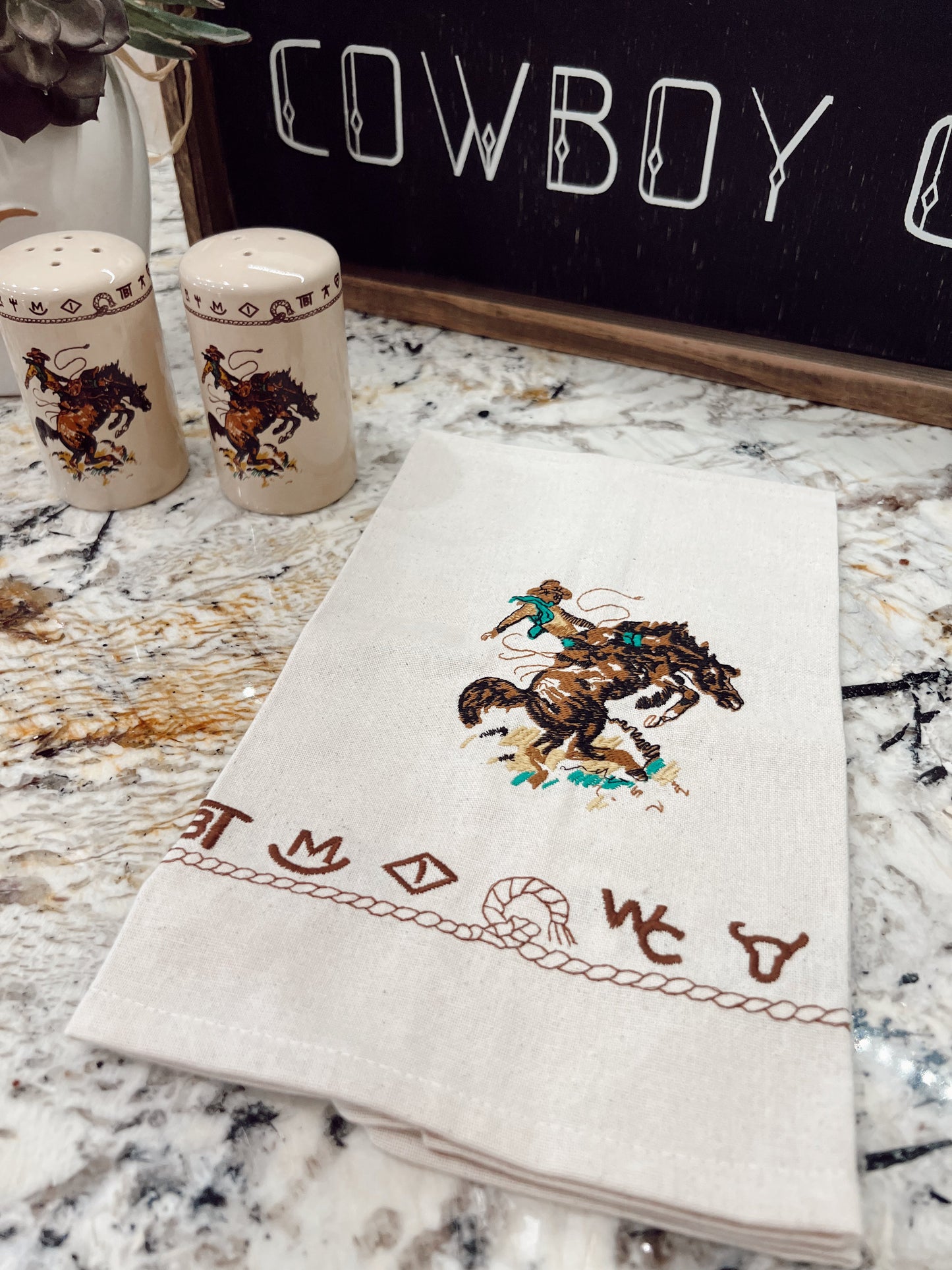 The Bronc Kitchen Towel Set of 2