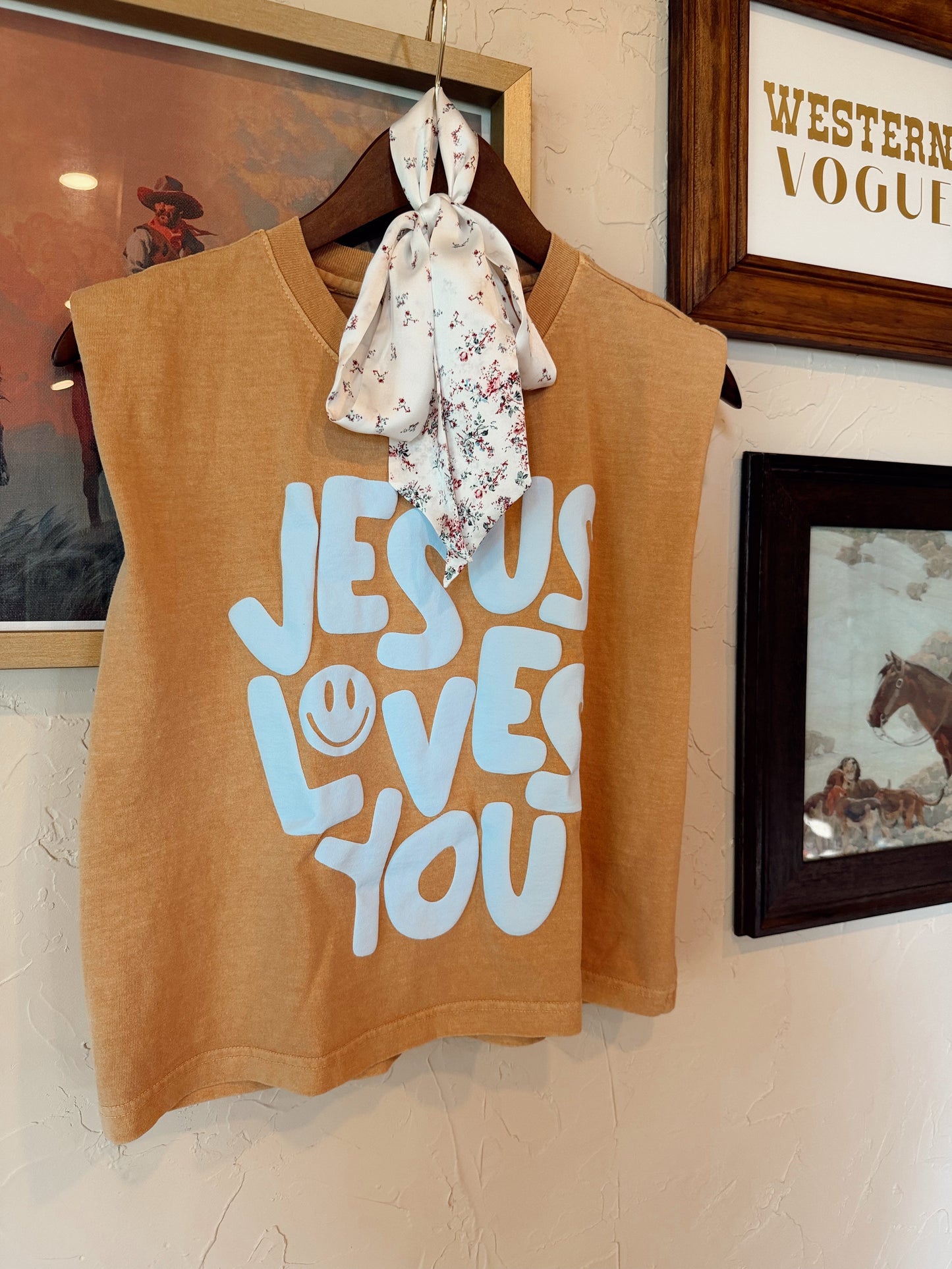 The Jesus Loves You Muscle Tee