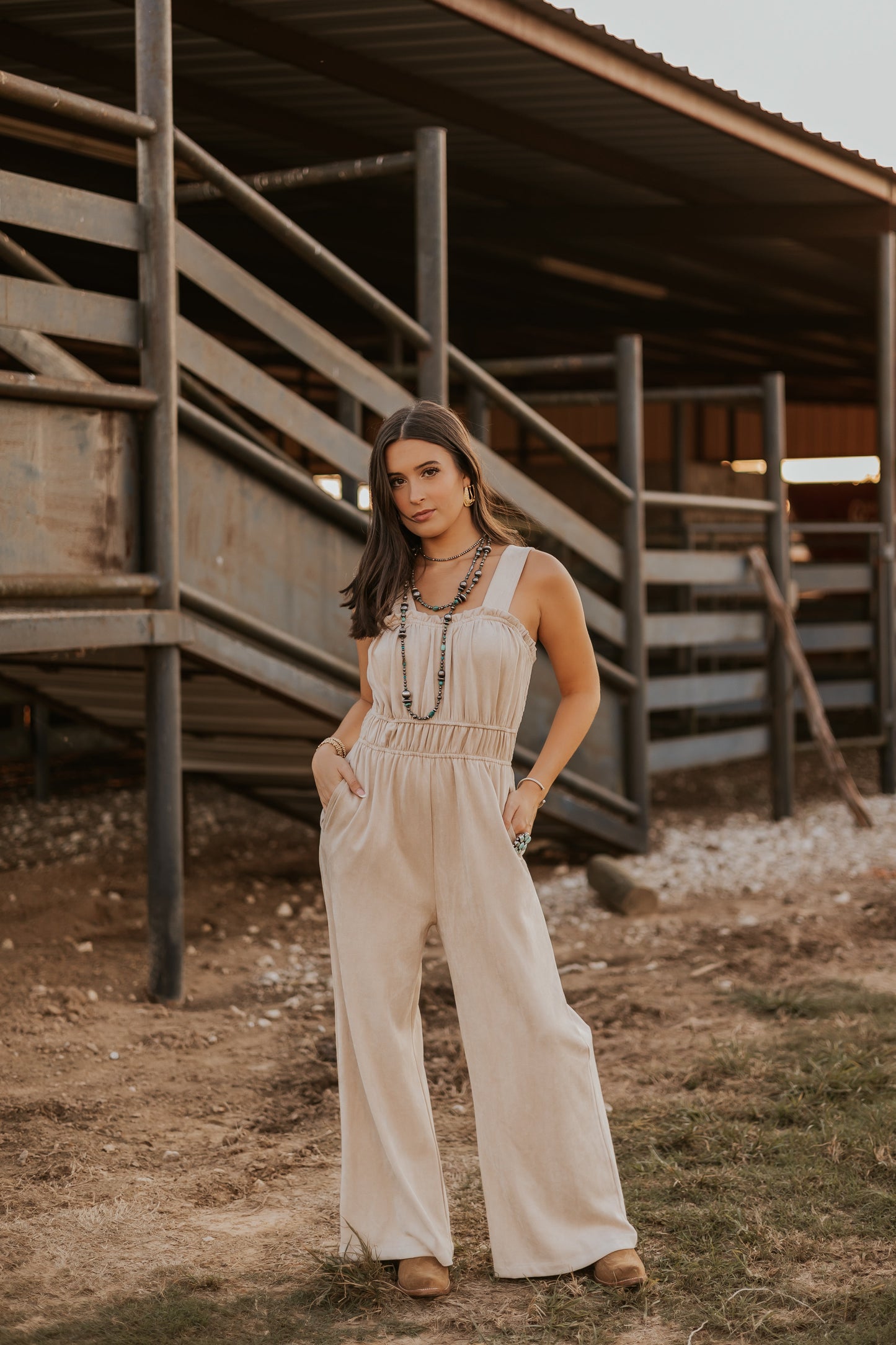 The Sierra Suede Jumpsuit