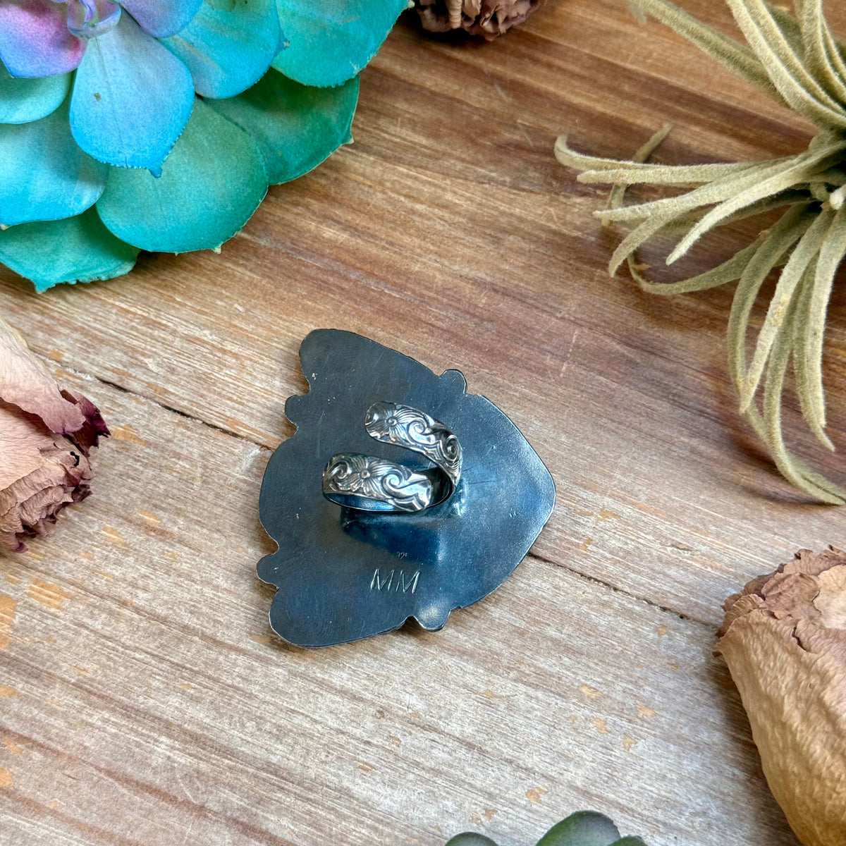 MJ Ring Four-Stone Freeform Turquoise Statement Ring
