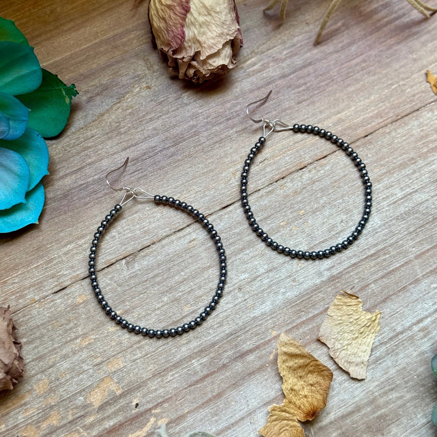 Hoop 3mm Sterling Silver Pearls