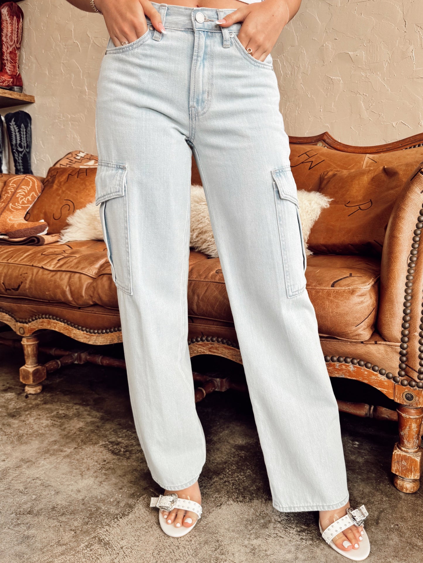 The Denton Denim Cargo Jeans- 29 + 30