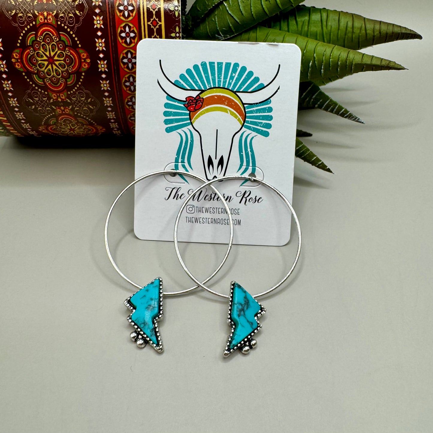 Lightning Bolt Hoops