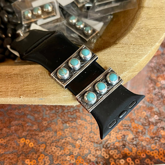 Three Stone Watch Band Charm