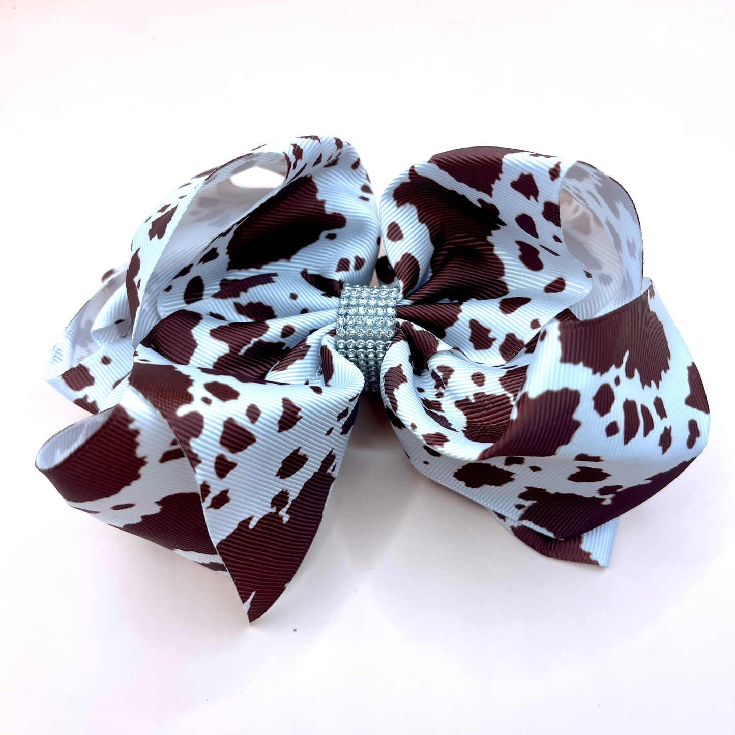 Cow Print Hair Bow