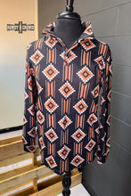 Load image into Gallery viewer, Women&#39;s scarf, Western Accessories, Western Apparel, Western Wholesale, western wild rags, cowboy rags, cowboy scarf, Wholesale Accessories, Wholesale Apparel, colorful wild rags, bright wild rags, boho western, boho wild rag, patterned wild rags, neon wild rags, aztec print wild rag