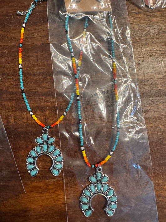 Squash seed bead choker - TQ