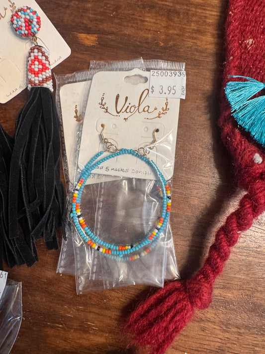 TQ Seed Bead Hoops