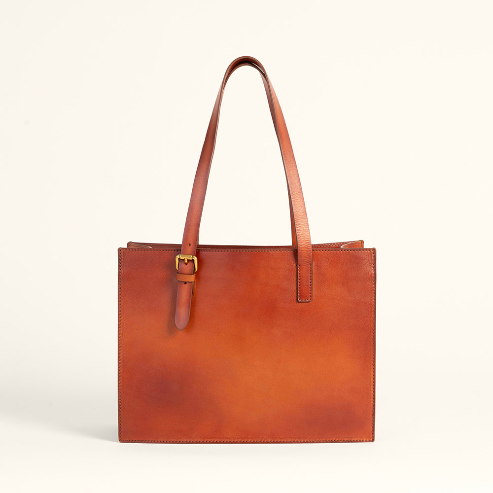 Loyal West Mivva Handtooled Medium Bag - Soft WalnutÂ Leather