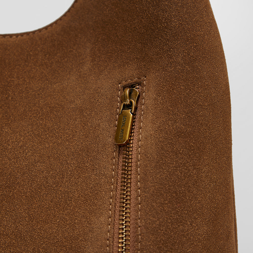 Loyal West LW LARGE PURSE - IN SUEDE LEATHER