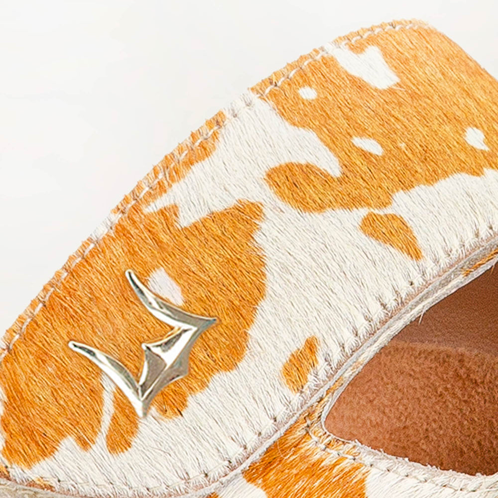 Loyal West Deen Canyon Sandals - Brown And White Cowhide