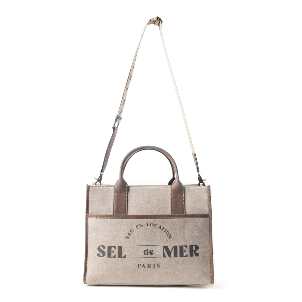 Sel de Mer Shoulder Bag in Old Mill White